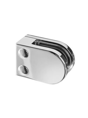 Glass Clamp MOD 25 Flat Back D-Shaped 304 Grade | 132500-000