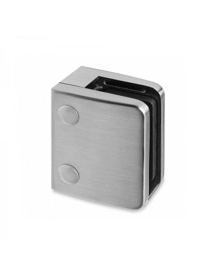 13.52mm Laminated Square Glass Clamp, Flat Mount, Style MOD 24