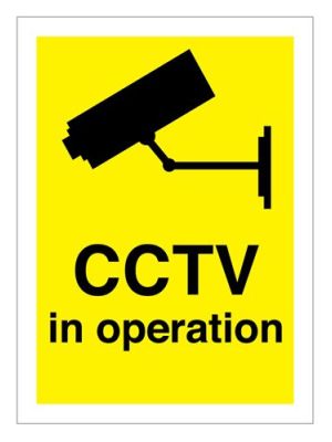 Jactone- CCTV in operation sign – Rigid PVC
