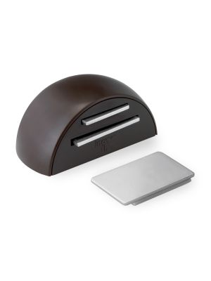 Adhesive Magnetic Door Stop & Retainer - Brown | F2038
