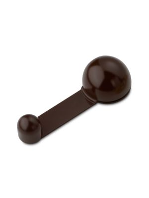 Adhesive Revolving Door Stop with Retainer - Brown | F2044