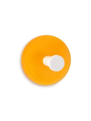Inofix Adhesive Semi-transparent Circular Hook - Orange (Pack 2)