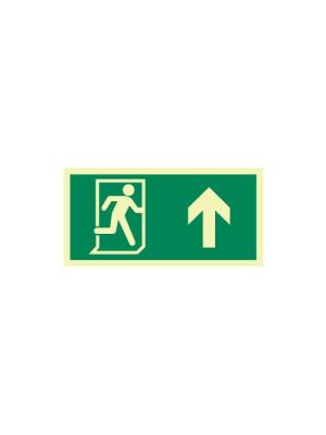 Jactone Fire exit running arrow up – Photoluminescent