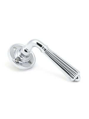 Polished Chrome Hinton Lever on Rose Set - 45315 | From the Anvil