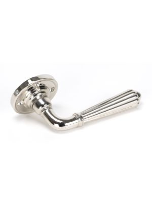Polished Nickel Hinton Lever on Rose Set - 45321 | From the Anvil