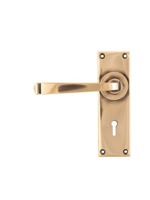 Polished Bronze Avon Lever Lock Set - 45787 | From the Anvil