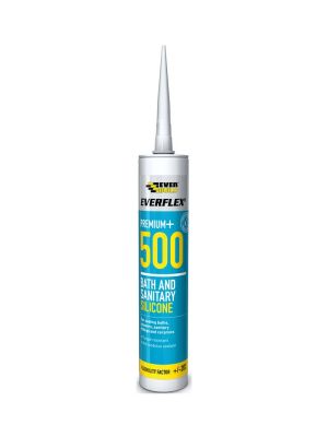 Sikaseal Premium+ 500 Bath & Sanitary Silicone - Ivory (295ml)