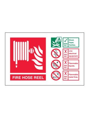 Fire Hose Reel ID - Self Adhesive Vinyl - 105 x 155mm 