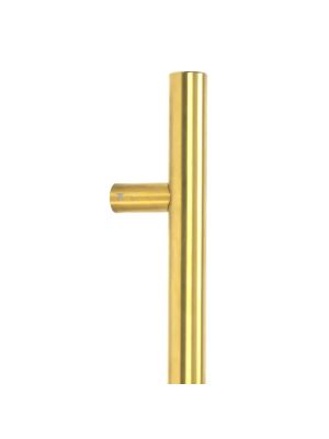 From The Anvil | 316 Marine Grade Inline Round T-Bar Pull Handle - Aged Brass