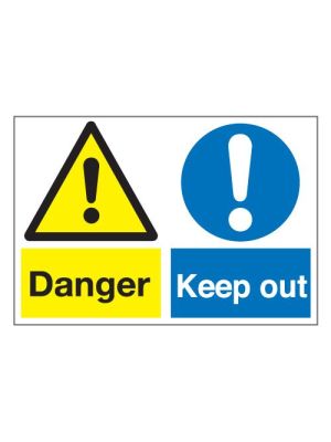 Jactone - Danger/Keep out sign  – Rigid PVC