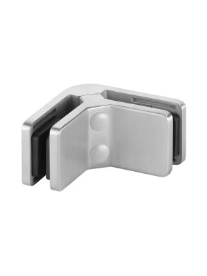 Glass Connector Clamp for 6mm Glass,90 Degree, Square Corner Glass Connector, Mod 42