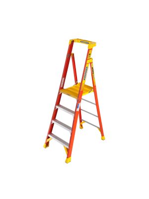 Werner Fibreglass Podium Stepladder with Castors | WER-7200
