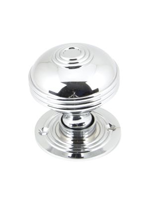 Polished Chrome 63mm Prestbury Mortice/Rim Knob Set - 90275 | From the Anvil
