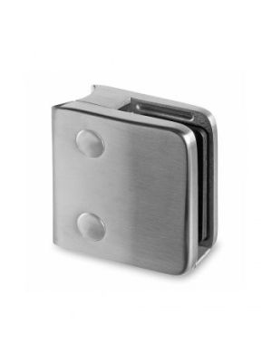 9.52mm Laminated Square Glass Clamp, Radius Mount, Style MOD 24
