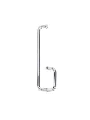 Shower Door Handle With Towel Rack - Stainless Steel