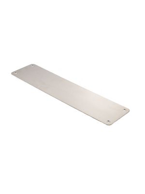 Atlantic Pre-Drilled Door Finger Plates - Satin Stainless Steel (300mm x 75mm) | T2535