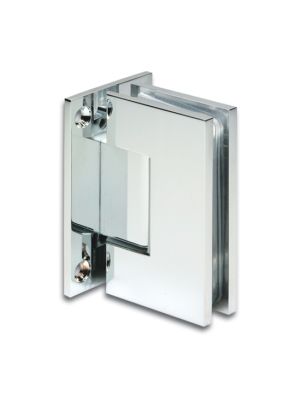 Bilbao Shower Door Hinge - Glass To Wall - Chrome Plated