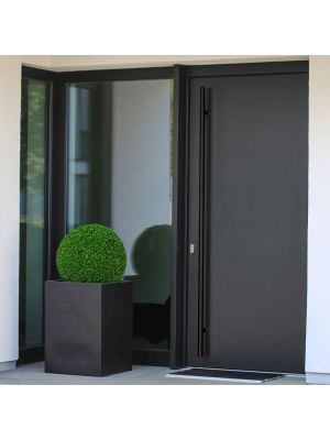 Grade 316 Black Inline T-Shaped Round Pull Handle - Back to Back Fixing