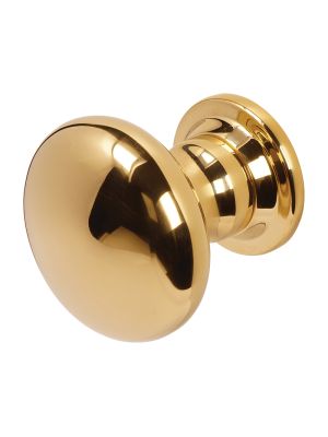 BLU KM388 Duratique 316 Marine Grade Antique Centre Door Knob - Polished Brass