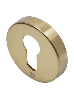 BLU KM055 316 Marine Grade Round Escutcheon - Satin Brass | F3177