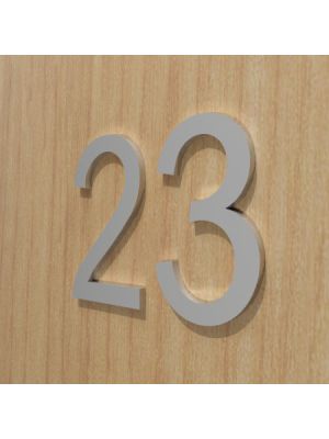 BLU Front Door Numbers - Satin Stainless Steel (316 Marine Grade)