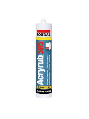 Soudal Acryrub SWS Acrylic Sealant - White (310ml) | D1096