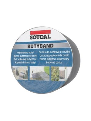 Soudal Butyband Butyl Flashing Tape - Aluminium (10m)