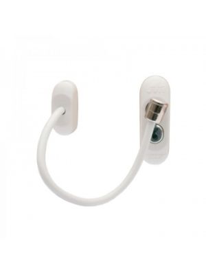 UAP Push to Lock Window Restrictor - White | D4095