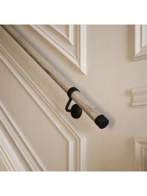 Rothley Driftwood & Matt Black 3.3m Handrail Kit | D8957
