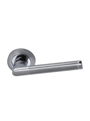 Nathalie (Set) Rose Handle - Satin/Polish Chrome
