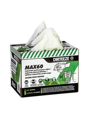 Dirteeze Max 60 Light Duty wipes Box - 176 sheets - 30 x 42cm