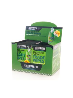 Glass & Plastic Wipes Twin-Pack Sachets - Hydrocell Cloths -  25 x 20cm