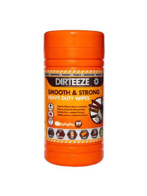 Dirteeze Smooth & Strong Wipes Jumbo Tub - 80 -30 x 20cm Degreaser