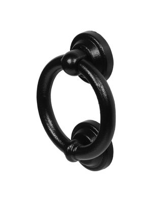 DuraTique DKB225 Antique Ring Door Knocker - Black