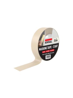 Soudal Masking Tape 3 Day Outdoor - Cream (50m)