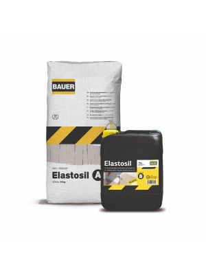 Bauer Elastosil Two-Component  Cement Based Waterproofing Mortar White - 35kg (A+B)