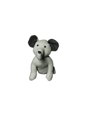 Eddie the Elephant Weighted Animal Doorstop