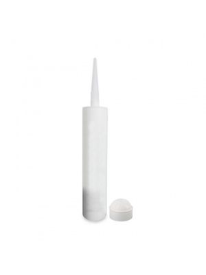 Empty Silicone Cartridge with Nozzle and Plunger