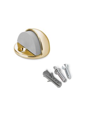 Metallic Door Stop with Screws - Gold | F2098
