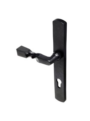 BLU CO7100C DuraTique Barley Twist Dual Sprung Door Handle Pair - Textured Matt Black (44-68mm)
