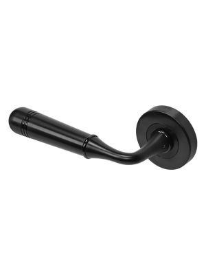 BLU Opera 316 Stainless Steel Door Handle on Round Rose | F3196C-1