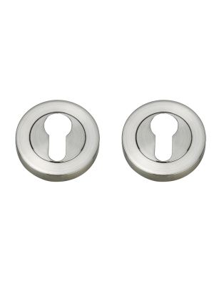 Matching Euro Profile Round Escutcheon (Pairs)
