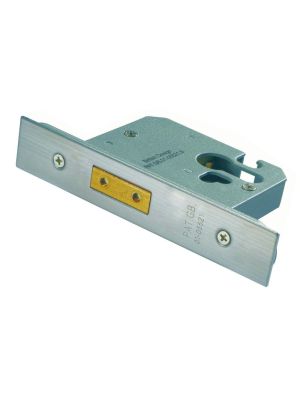 FireStop BS Deadlock Europe Profile - Stainless Steel (76mm)