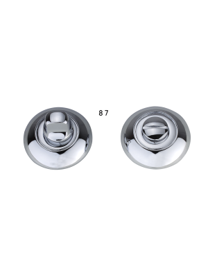 Matching Bathroom Raised Thumb Turn - Polished Chrome