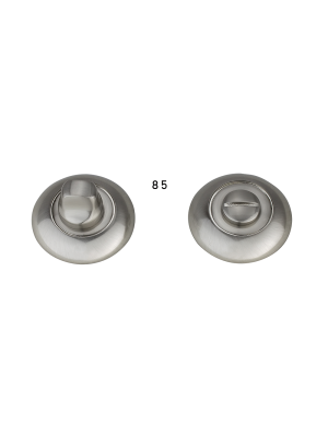 Matching Bathroom Raised Thumb Turn - Satin Nickel