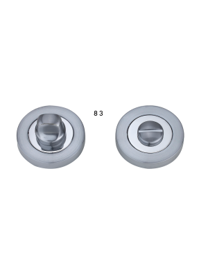 Matching Bathroom Round Thumb Turn and Release