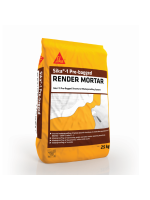 Sika-1 Pre-Bagged Render Mortar (25kg) | D9379