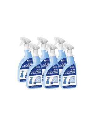 Box of 6 Dortech Direct Glass & Stainless Steel Cleaner 