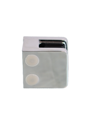 Dortech MOD 21 Flat Back Square Glass Clamp - Chrome | DC1002