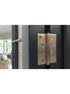 BLU HQ4 316 Stainless Steel Butt Hinge with Square Corners